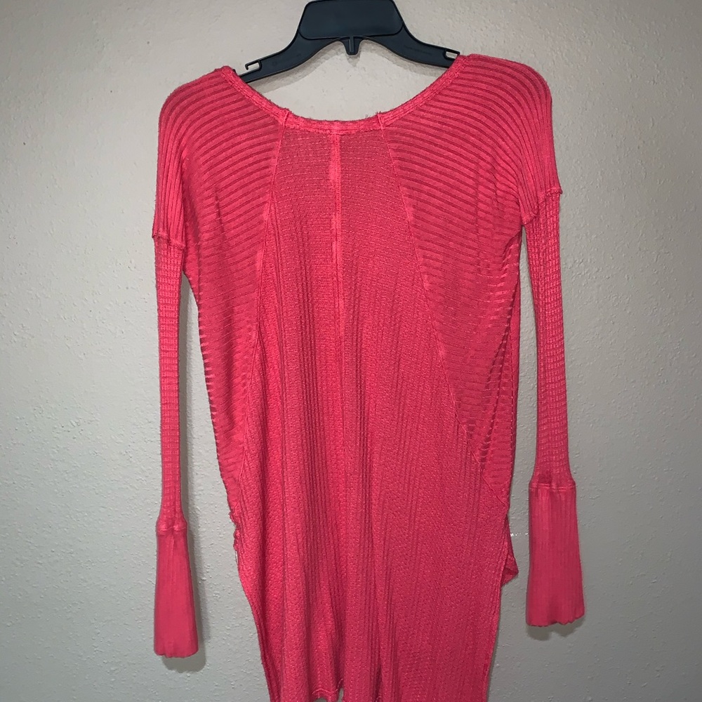 FREE PEOPLE thermal tunic- scoop neck-